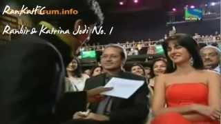 Cute Ranbir Kapoor and Katrina Kaif Moment at the FilmFare Award  Ranbir&Katrina Jodi No. 1