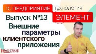 1СПредприятие.Элемент. Внешние параметры клиентского приложения