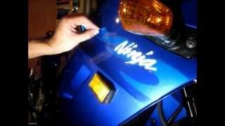 How to remove motorcycle decals