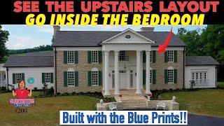 Experience the Upstairs Layout of Graceland BedroomBathroomOffice Original Blue Print - Fan Made