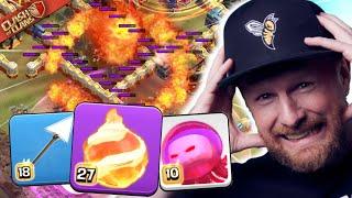 Yatta’s Angry Jelly Giant Arrow FIREBALL trick is SO BROKEN Clash of Clans