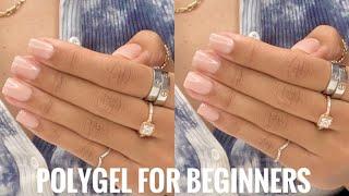 EASY POLYGEL NAIL TUTORIAL FOR BEGINNERS  SIMPLE QUICK AND LONG LASTING