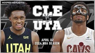 Cleveland Cavaliers vs Utah Jazz Full Game Highlights  Apr 2  2024 NBA Season
