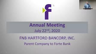 Annual Meeting of Shareholders of FNB Hartford Bancorp. Inc.