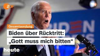 heute 1900 Uhr vom 06.07.2024 Biden unter Druck Nagelsmann zu EM-Aus Präsidentschaftswahl Iran