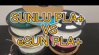 SUNLU PLA+ VS eSUN PLA+ Review Which Filament is Better？