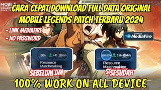 CARA CEPAT DOWNLOAD DATA ORIGINAL MOBILE LEGENDS TERBARU 2024  DATA ML ORIGINAL TERBARU 2024