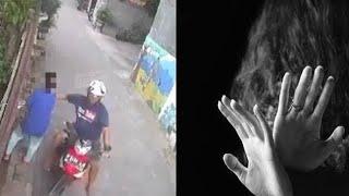 Parah Terciduk Pemotor Ini Begal Payudara Wanita Pejalan Kaki di Semarang Aksinya Terekam CCTV