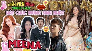 DIỄN VIÊN MIGO HÁT CHÚC MỪNG SINH NHẬT MEENA - Tự tay trang trí tiệc tại nhà  Meena Channel
