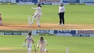 Smriti Mandhana bowling IND vs SA Women’s Test - Chennai  CricAnandha