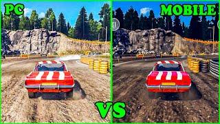 Wreckfest PC vs MOBILE  Side By Side Graphics Comparison & Analysis