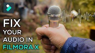 BEST AUDIO Settings in FILMORA X  How To Edit Audio in Filmora  Filmora Audio  EVERYDAY TUTOR