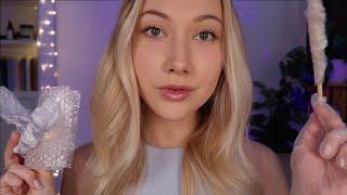 ASMR Unusual Crinkly Facial Treatment tingly sticky sounds + gentle whispers