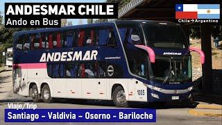 Viaje ANDESMAR CHILE SANTIAGO BARILOCHE en bus Marcopolo G7 Volvo KXSK64  Ando en Bus