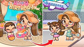 MI HERMANITA CUMPLE SU 1ER AÑO EN EL VIAJE DE VERANO... en Avatar World  Alicia Gameplays