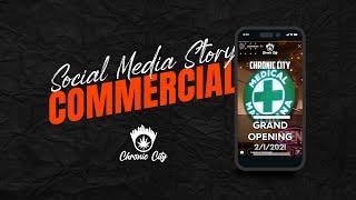 Story Commercial for Chronic City  Animated Instagram Ads 2021
