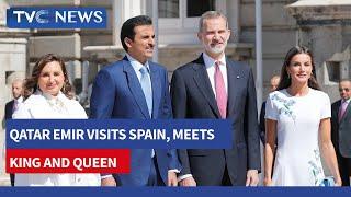 Qatar Emir Visits Spain Meets King And Queen