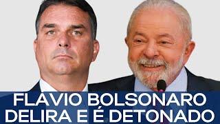 FLÁVIO BOLSONARO DELIRA E É DETONADO