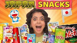 *TRYING* JAPANESE SNACKS First Time DoraemonShinchanPokemon Snacks Wonder Munna Unplugged