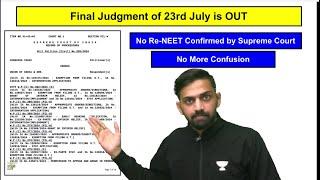 No Re NEET Confirmed by Supreme Court  NTA Latest update NEET 2024  NEET Latest Update 2024