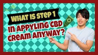 How to apply CBD cream the right way - CBD cream for skin care