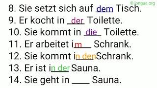 Präpositionen üben Deutsch lernen Deutsche Grammatik #deutsch #germangrammar #longua #grammatik