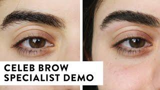 How To Shape Eyebrows - Celebrity Eyebrow Specialist Demo