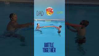 Who is the fastest swimmer dad or 10 year son#challenge#swimming #swimmingchallenge#challenge#pool