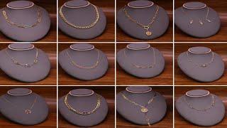 Beautiful simple gold necklace designstylish necklace design for girls