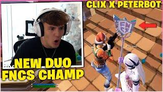 CLIX Sad After PETERBOT Flexes FNCS PICKAXE & Officially Asked Him to DUO Fortnite Moments