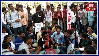 SFI Protests At Delhi University Against ABVP Demands Action Against Goons