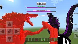 Shin Godzilla VS Biollante MOD - Minecraft PE Mob Fight