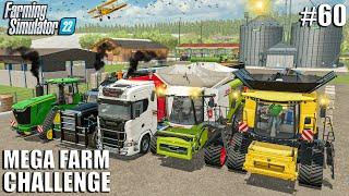 MASS HARVEST of CANOLA & BARLEY  MEGA FARM Ep.60  Farming Simulator 22