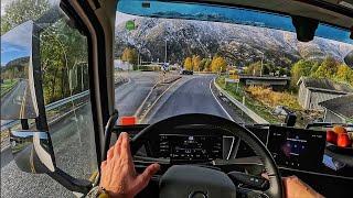 Mosjøen- Mo I Rana in 4K60 HDR  POV Truck Driving Norway Volvo FH540