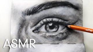 ASMR  Quick Eye Drawing  Soothing Sounds  No Talking