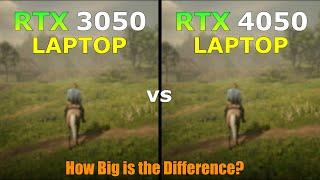 RTX 3050 Laptop vs RTX 4050 Laptop - Gaming Test - How Big is the Difference?