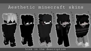 25 aesthetic minecraft skins  black  link in the description.