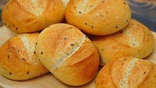 Soft crispy buns for breakfast Easy recipe