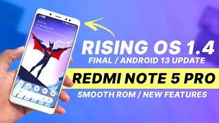 Rising OS 1.4 Final Elysium For Redmi Note 5 Pro  Android 13  Smooth Rom  New Features