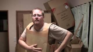Making a Cardboard Gladiator Costume Breastplate