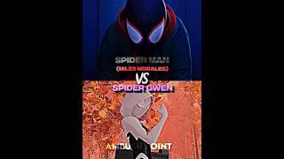 Miles Morales VS Gwen Stacy  #shorts #fyp #marvel