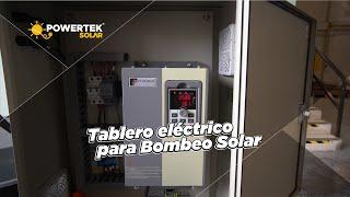 Bombeo solar  tablero eléctrico