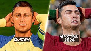 EA Sports FC 24 vs eFootball 2024 Comparison - Graphics Player Animation Facial Expressions +more