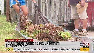 Volunteers work to fix up homes in York County