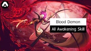 Kritika Blood Demon  All Awakening Skill LV.10 Red & Blue