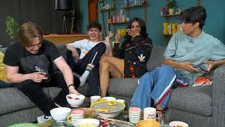 First clip of #Heartstoppers Joe locke Kit Connor Yasmin and Will Gao on #CelebrityGogglebox