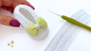 EASY AND QUICK CROCHET SHOES