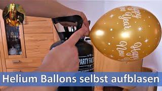 Helium Ballons selbst aufblasen