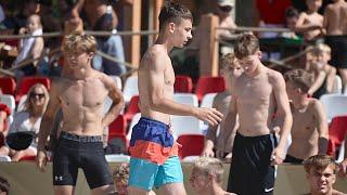 U17 Mikkel Pajumäe EST vs Timo Schevchenko EST 60kg. Boys youth beach wrestling.