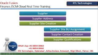 Oracle Fusion Finance Cloud  Supplier Setup  Supplier No  Supplier roles  Supplier BU Assignment